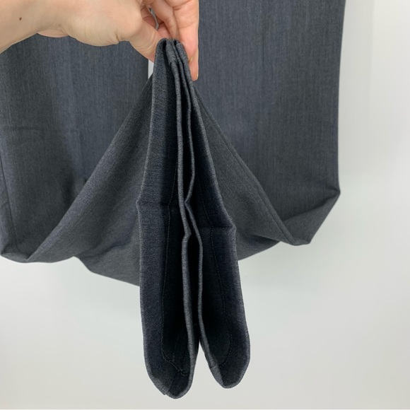 LOFT Outlet Solid Gray Original Dress Trouser Pants Crease Detail Size 6 - Picture 6 of 16